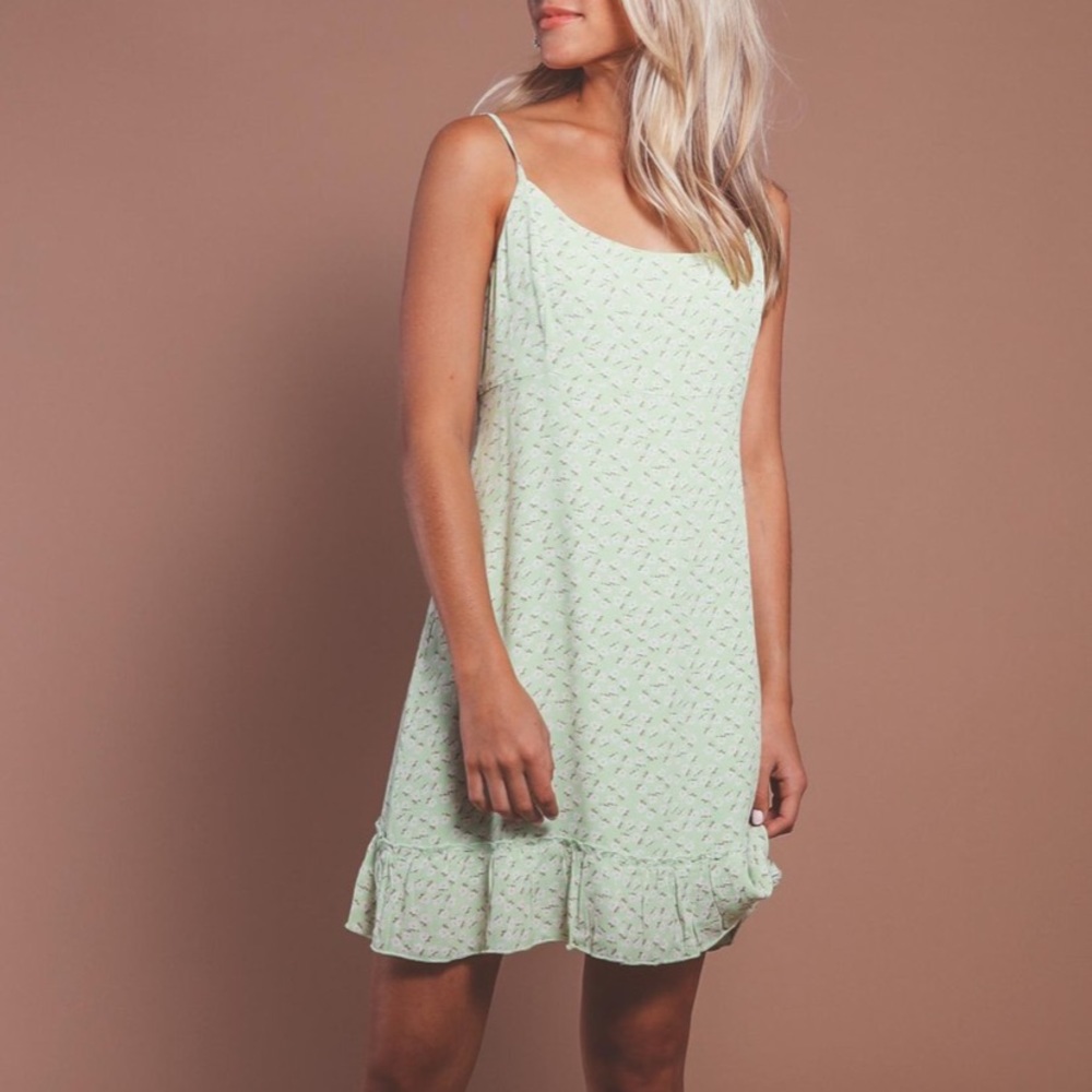 Green Floral Sundress